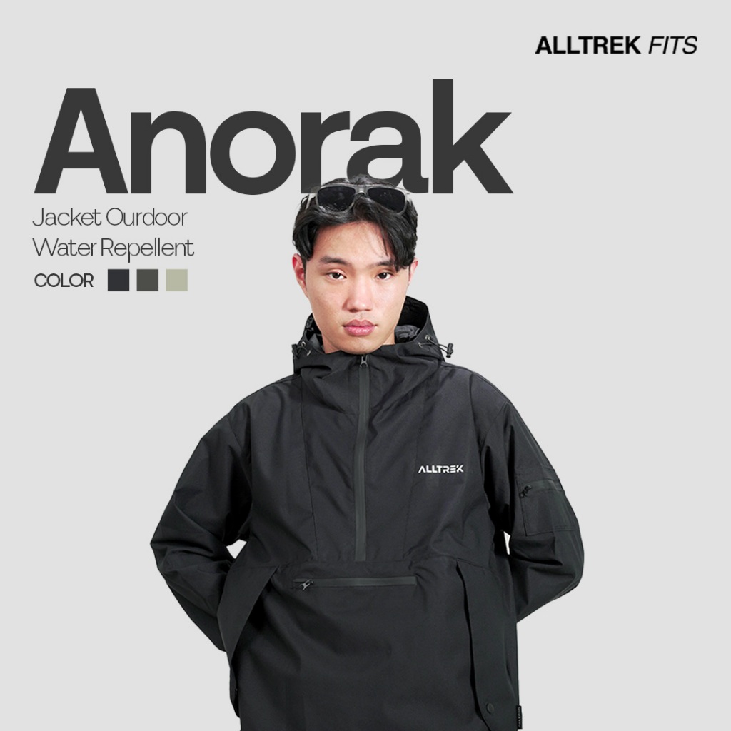 ALLTREK Outdoor Jacket ANORAK เสื้อแจ็คเก็ตไล่น้ํา