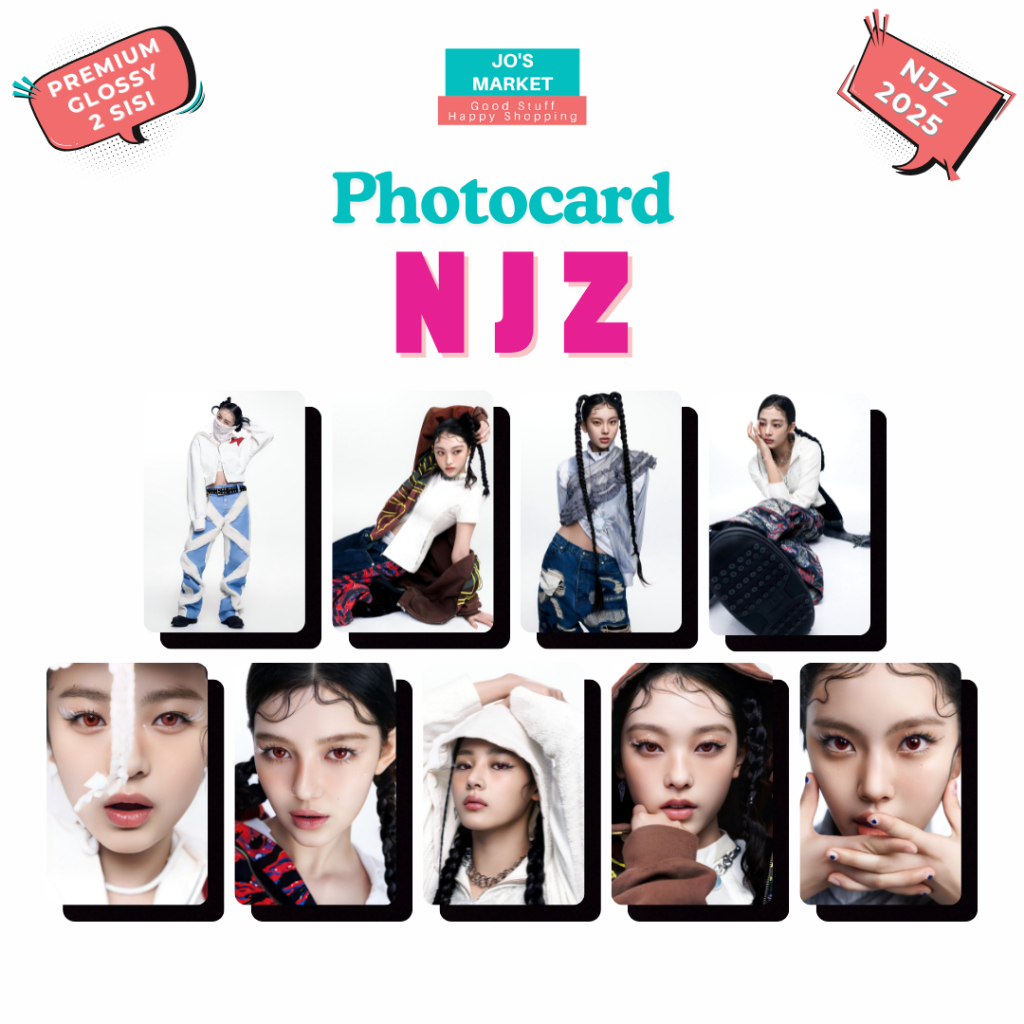 Jos Market Photocard NJZ NewJeans 2025 Minji Hanni Haerin Hyein Danielle Unofficial Bunnies