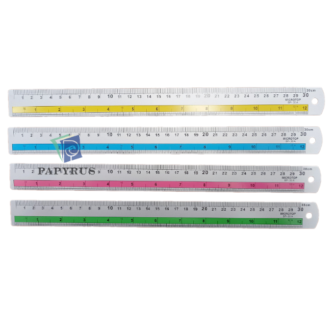 RULER / LINE / RULER / ALUMINIUM RULER / MICROTOP ALUMINIUM RULER 30 CM