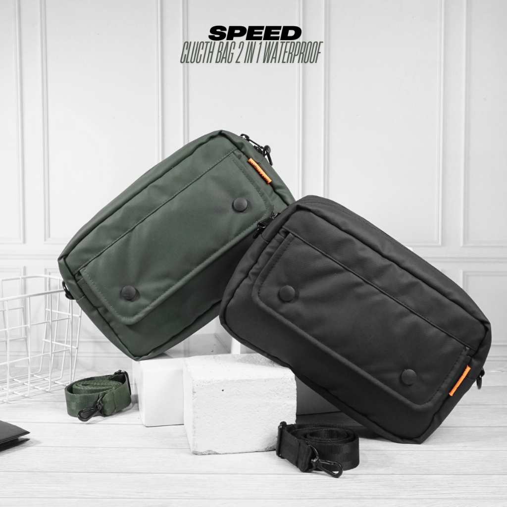 ANT PROJECT – กระเป๋าเดินทางแบบคลัทช์ SPEED กันน้ํา 2 in 1 Extra Slot