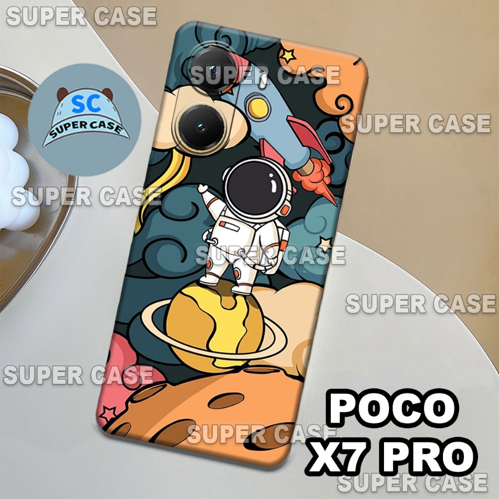 (Q6) Procamera Softcase สําหรับ HP POCO X7 PRO ใหม่ล่าสุด | ASTRONAUTS MOTIF | POCO X7 PRO I Casing 