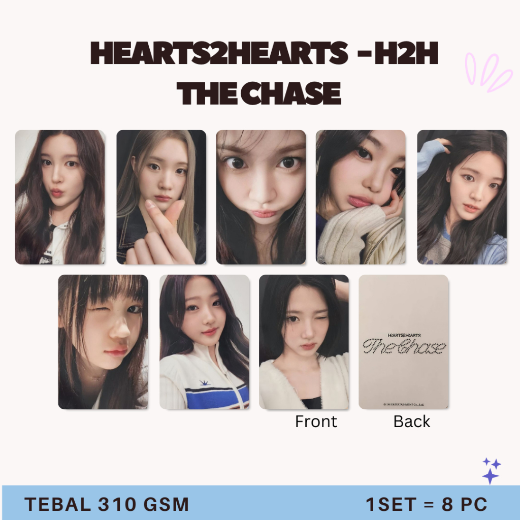 Photocard hearts2hearts The Chase H2H - การ์ดรูปถ่าย H2H (CONTENTS OF 8 PC) การ์ดรูปถ่าย carmen Merc