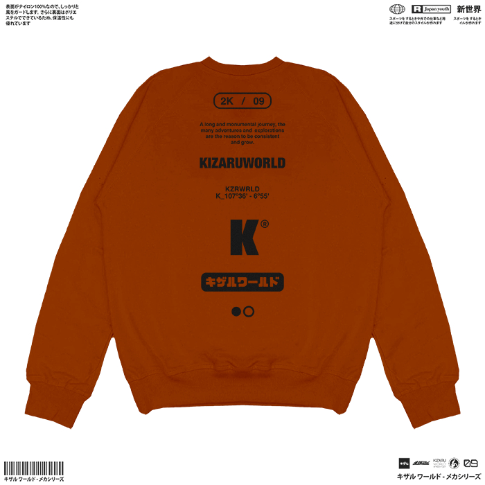 KIZARU เสื้อสเวตเตอร์ คอกลม EKOSKO