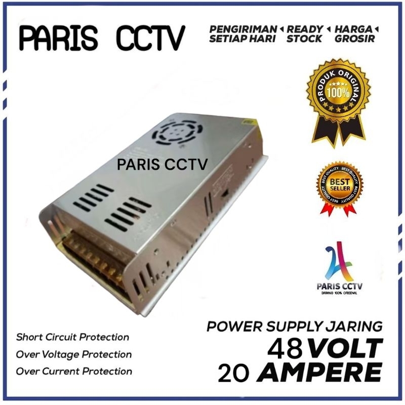 Switching Power Supply PSU 48V 20A คุณภาพสูง 48 โวลต์ 20 Ampere พัดลม