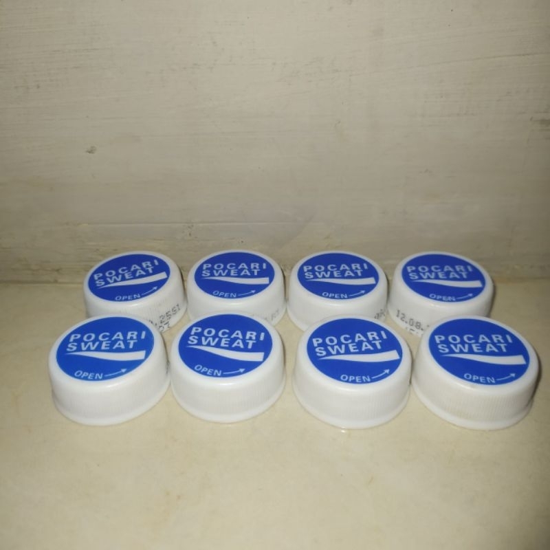 ฝาขวดพลาสติก Pocari Sweat ขนาดเล็กสะอาดใช้แล้ว