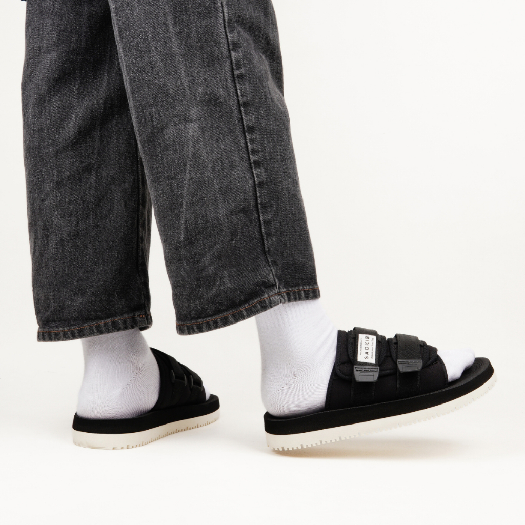 SOKI - รองเท้าแตะสไลด์สําหรับเดินทางของผู้หญิงของผู้ชาย Venezia Broken White Slop Slip On Sandals