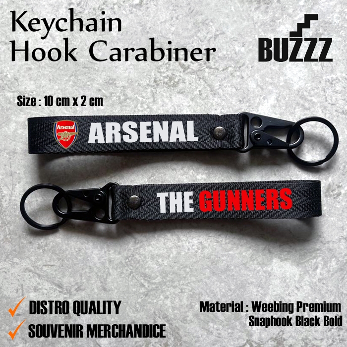 GANTUNGAN ARSENAL KEY - ARSENAL KEY HOOK THE GOONERS - ARSENAL CARABION