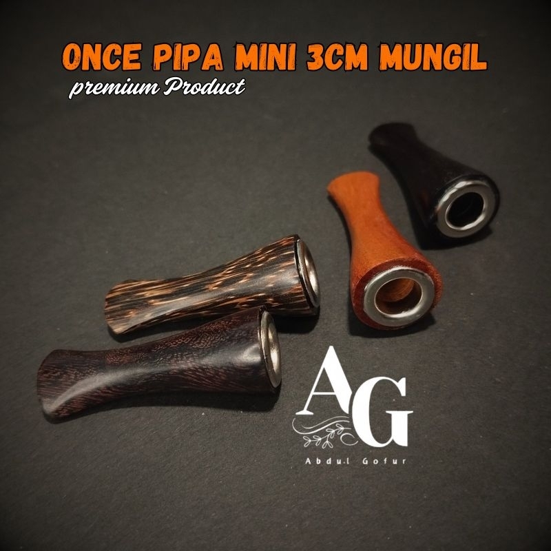 Once Super Mini Pipe 3 Cm Minimalist Original Lucky Wood Original Padud Pipe