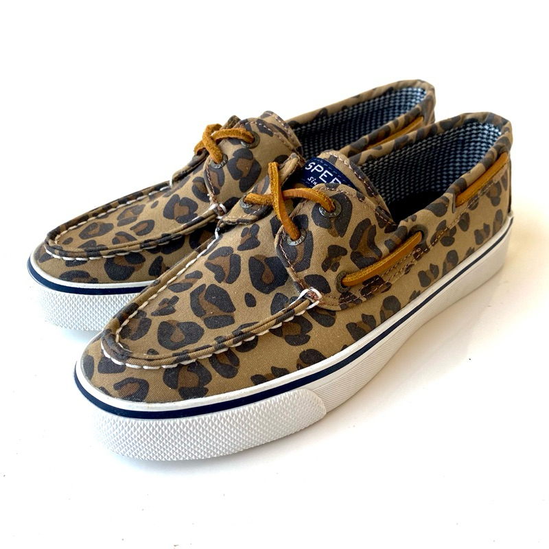 Sperry top sider รองเท้าโลฟเฟอร์เสือดาว original ไซส์ 37