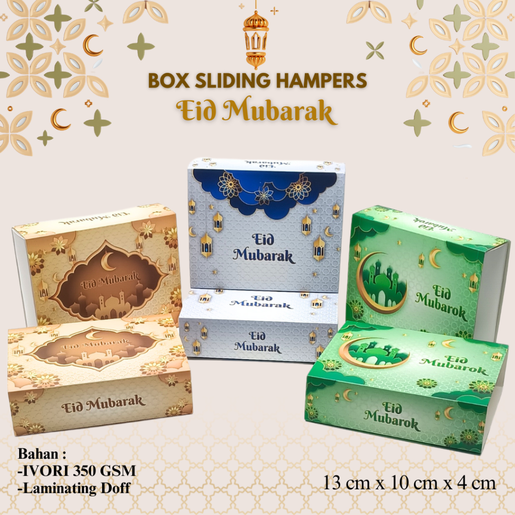 Eid al-Fitr กล่องเลื่อน / กล่องเลื่อน / PACKAGING / HAMPERS / HIJAB / PACKAGING