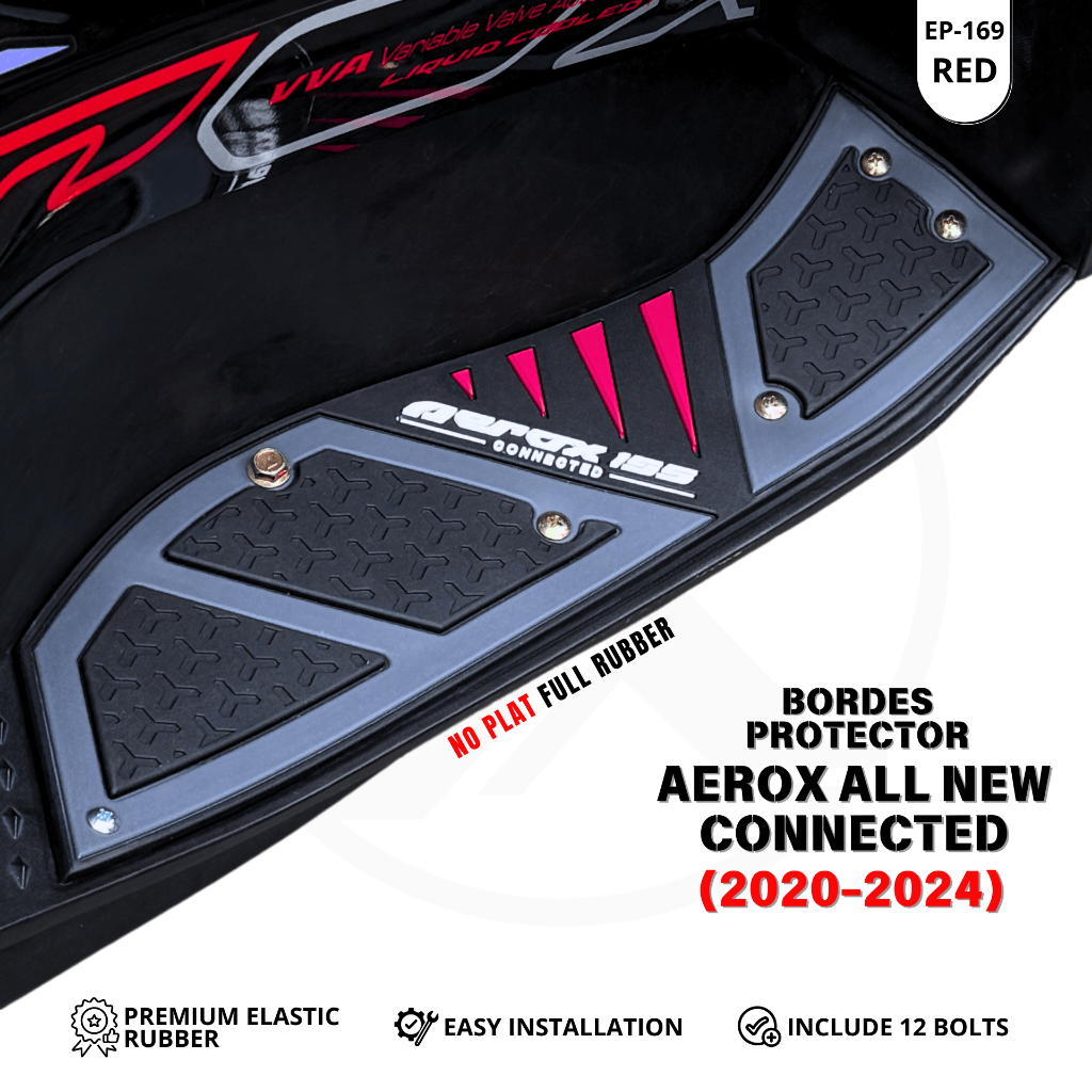 Aerox 155 ใหม่เชื่อมต่อ 2020-2024 ตัวป้องกันพักเท้ารถจักรยานยนต์ Exie Art
