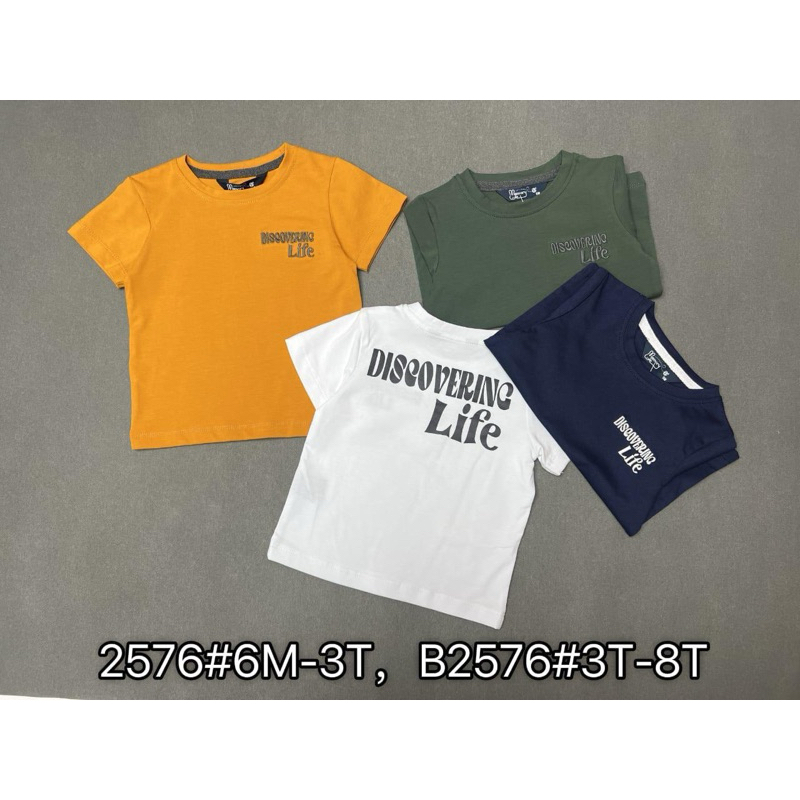 (A00947)live Discovering Baby Boy T-Shirt Top - Cool Baby T-Shirt (อายุ 3 เดือน - 3 ปี)