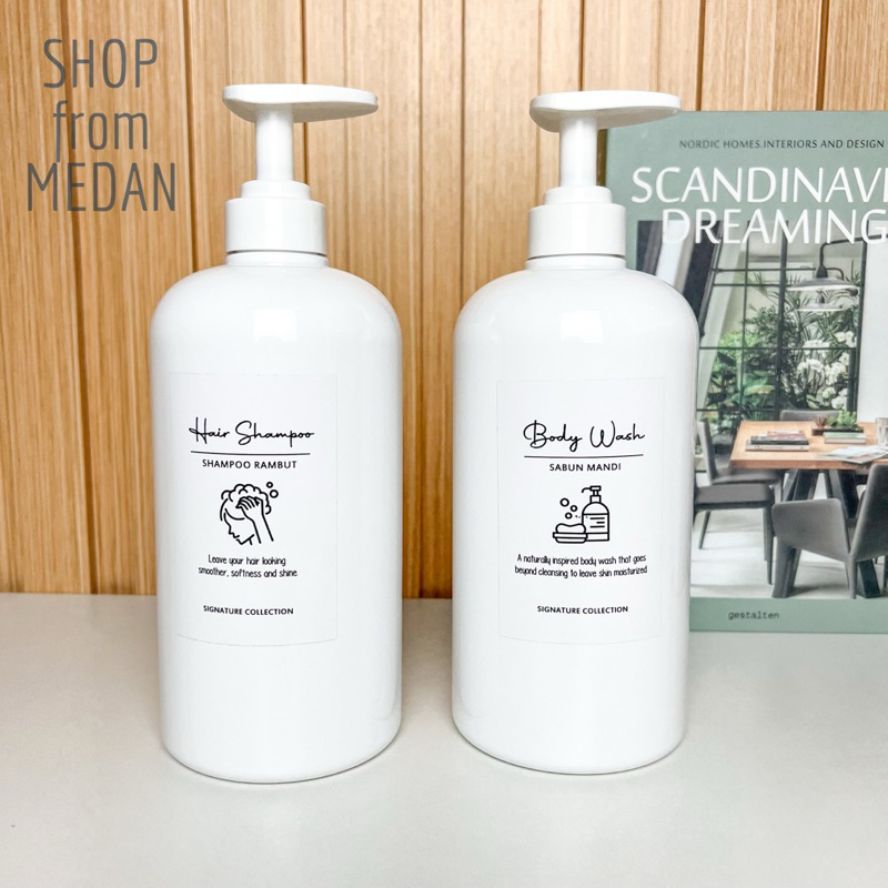 1000ml LIQUID SOAP REFILL PUMP BOTTLE สําหรับแชมพูสระผม REFILL BOTTLE CONTAINER