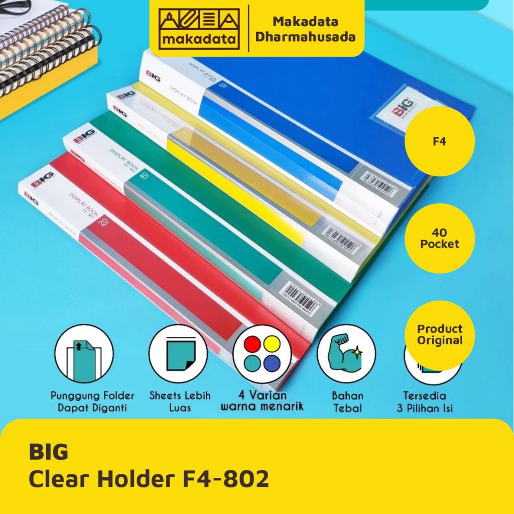ที่วางแผนที่ | CLEAR HOLDER BIG SIZE F4 40 POCKET 802 (1 ชิ้น)