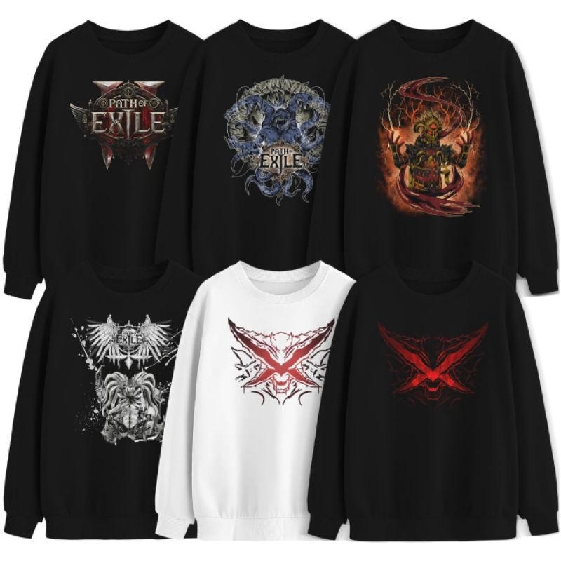 PATH OF EXILE Game Crewneck Sweater เสื้อสเวตเตอร์เกมเมอร์สําหรับผู้ชายและผู้หญิง