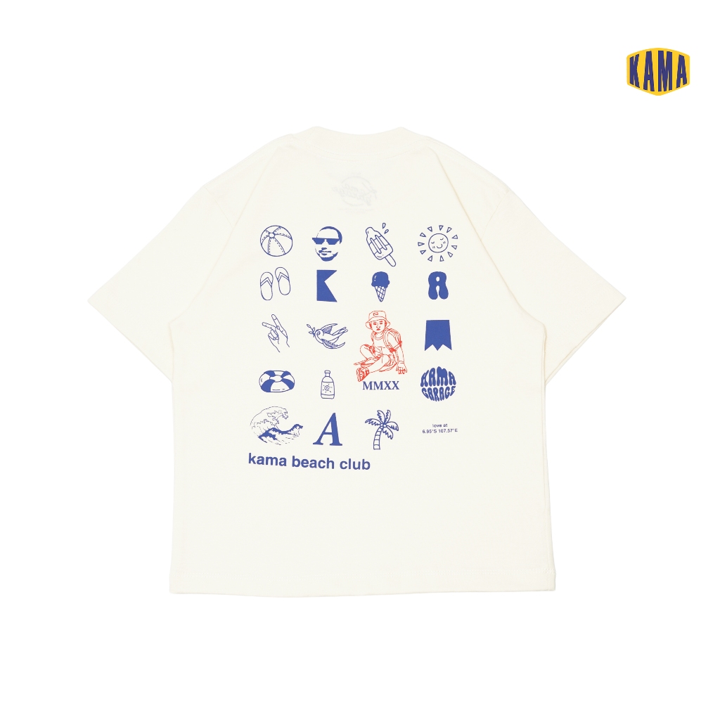 Kama Garage Oversize T shirt - Surf Club - เสื้อยืดโอเวอร์ไซส์สําหรับเด็กอายุ 1-8 ปี
