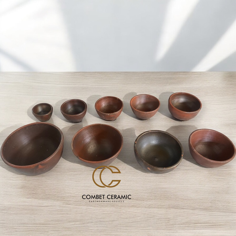 Mini/Soto/Burtle ชามเครื่องปั้นดินเผา - เครื่องปั้นดินเผาดินทําด้วยมือแบบดั้งเดิมไก่/Kuh/ชามเสิร์ฟ