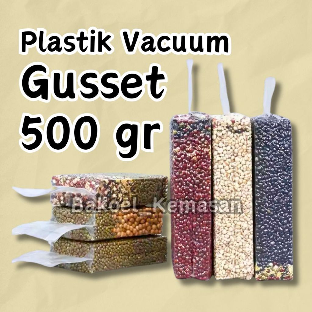 สูญญากาศพลาสติก 8x25 Gusset 1/2 Kg SPECIAL NOVEMBER CERIA / เมล็ดข้าวสูญญากาศ 500gr