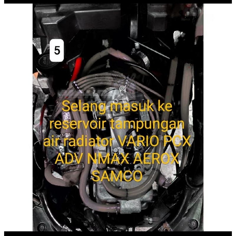 INLET HOSE TO RADIATOR WATER RESERVOIR VARIO PCX ADV 6MM 50CM
