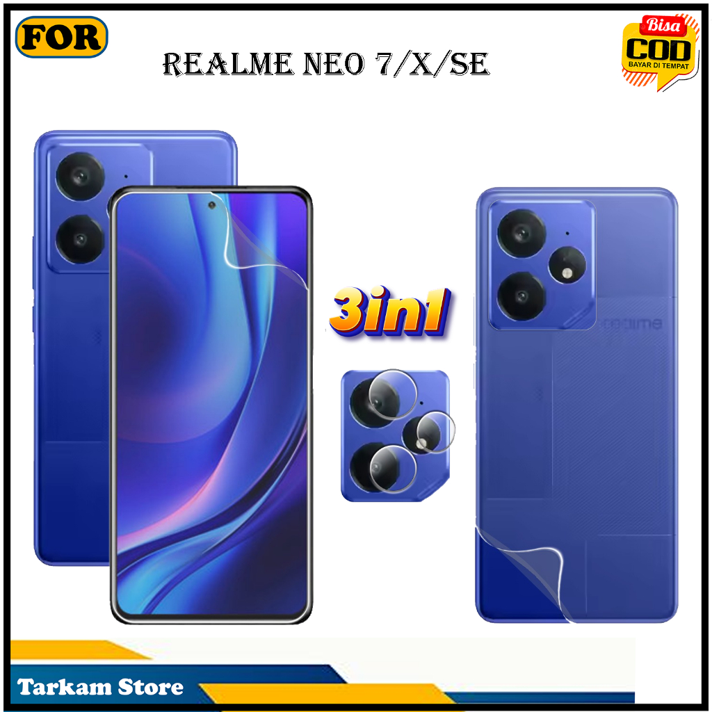 3IN1 ไฮโดรเจลป้องกันรอยขีดข่วน REALME NEO 7/X/SE นี่คือวุ้นไฮโดรเจล ไม่ใช่กระจกนิรภัย