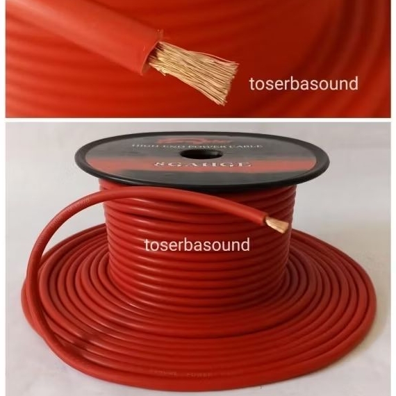 8awg สายสัญญาณเสียงแบตเตอรี่ไฟฟ้า Ground 8GA 8 AWG ขายเป็นเมตร