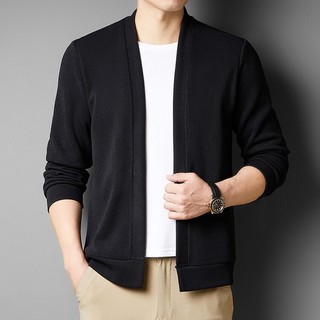 Cardigan panas tren tahun 2025 Kardigan Panjang Knitwear Atasan Pria