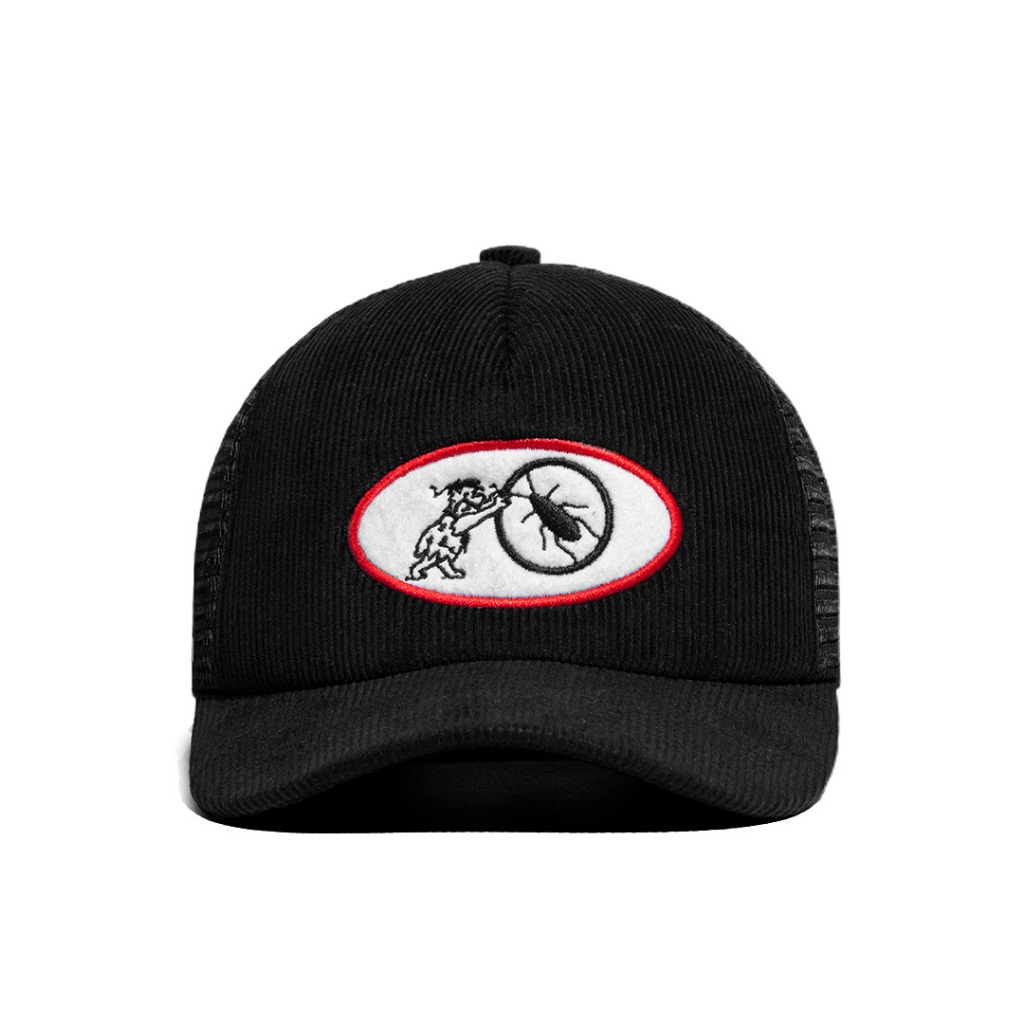 Undercover - Flynn Black Corduroy Trucker Hat Trucker Snapback Hat