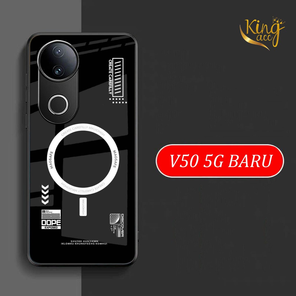 HP Glossy Glass Softcase สําหรับ Vivo V50 5G 2025 - Vivo V50 5G เคสโทรศัพท์ - เคสป้องกันโทรศัพท์ - K