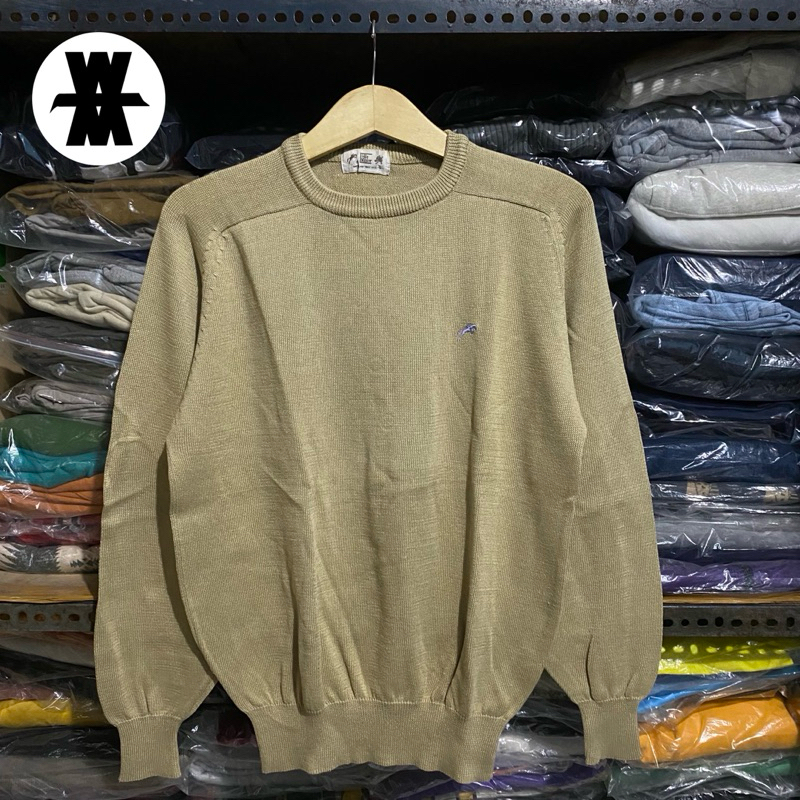 Vintage Felix Buhler Knit Khaki Size M 65x53