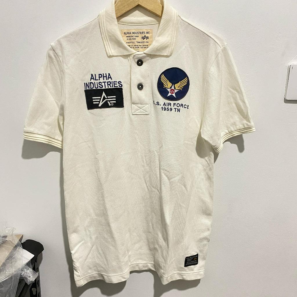 Alpha Industries x US Air Force เสื้อโปโลวินเทจ