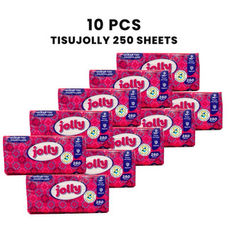 (10 Pcs) Jolly 250 Sheets Tisu Premium dan Berkualitas