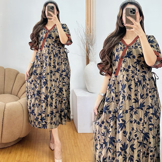 M&R - Daster Kimvika Wanita Rayon Grade A Busui Resleting Depan
