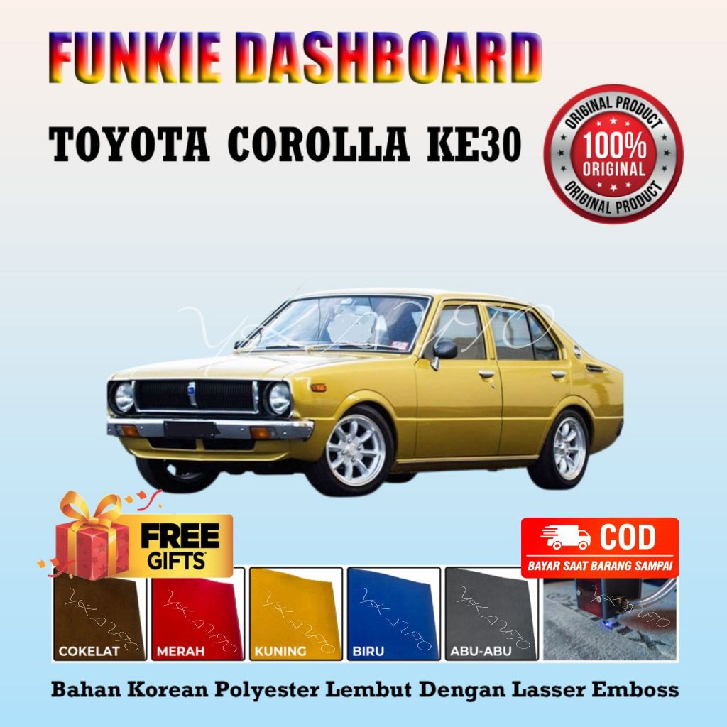 Funkie Dashboard Corolla KE30 Cover Dashboard Toyota Corolla KE30 Dashboard