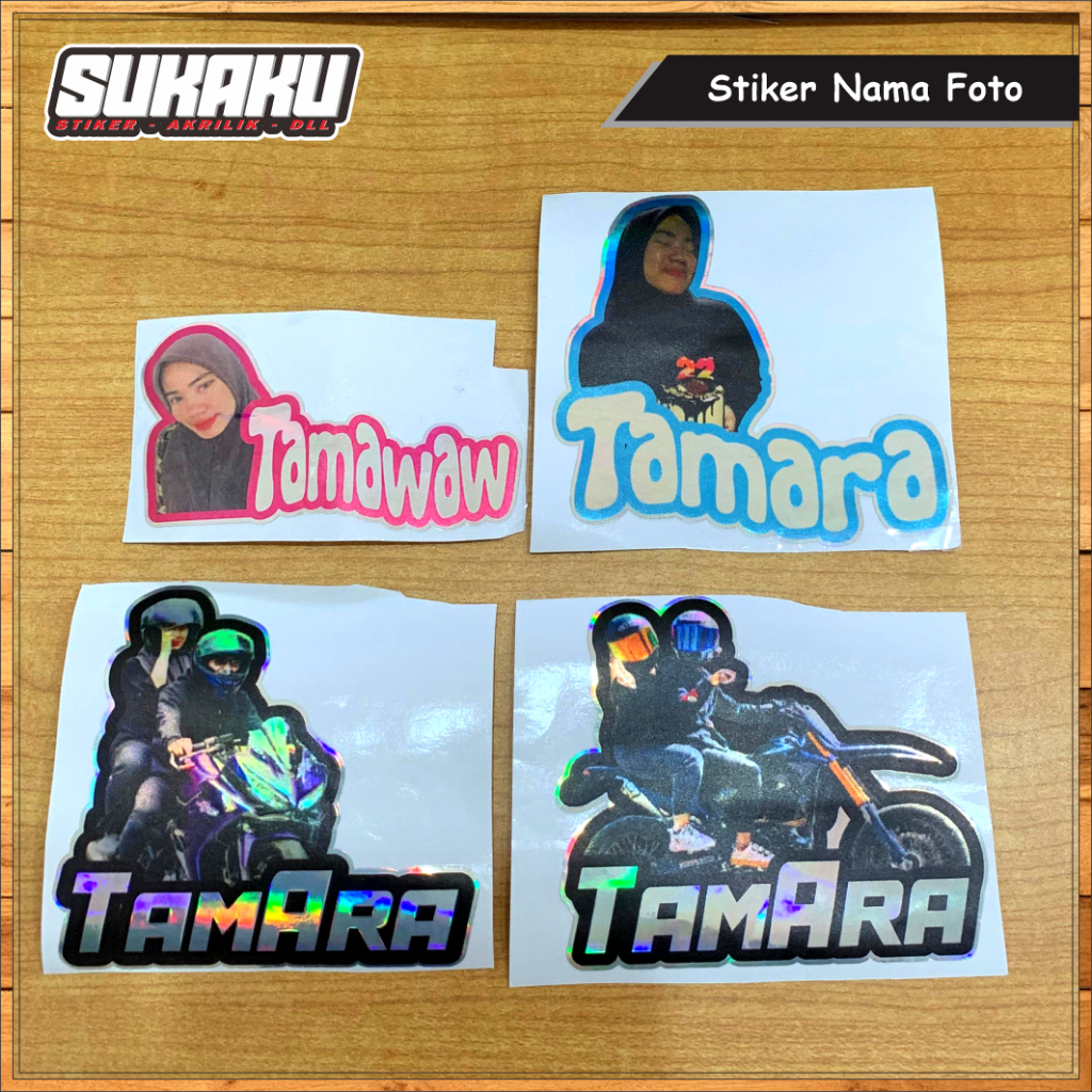 HOLOGRAM PHOTO NAME STICKERS