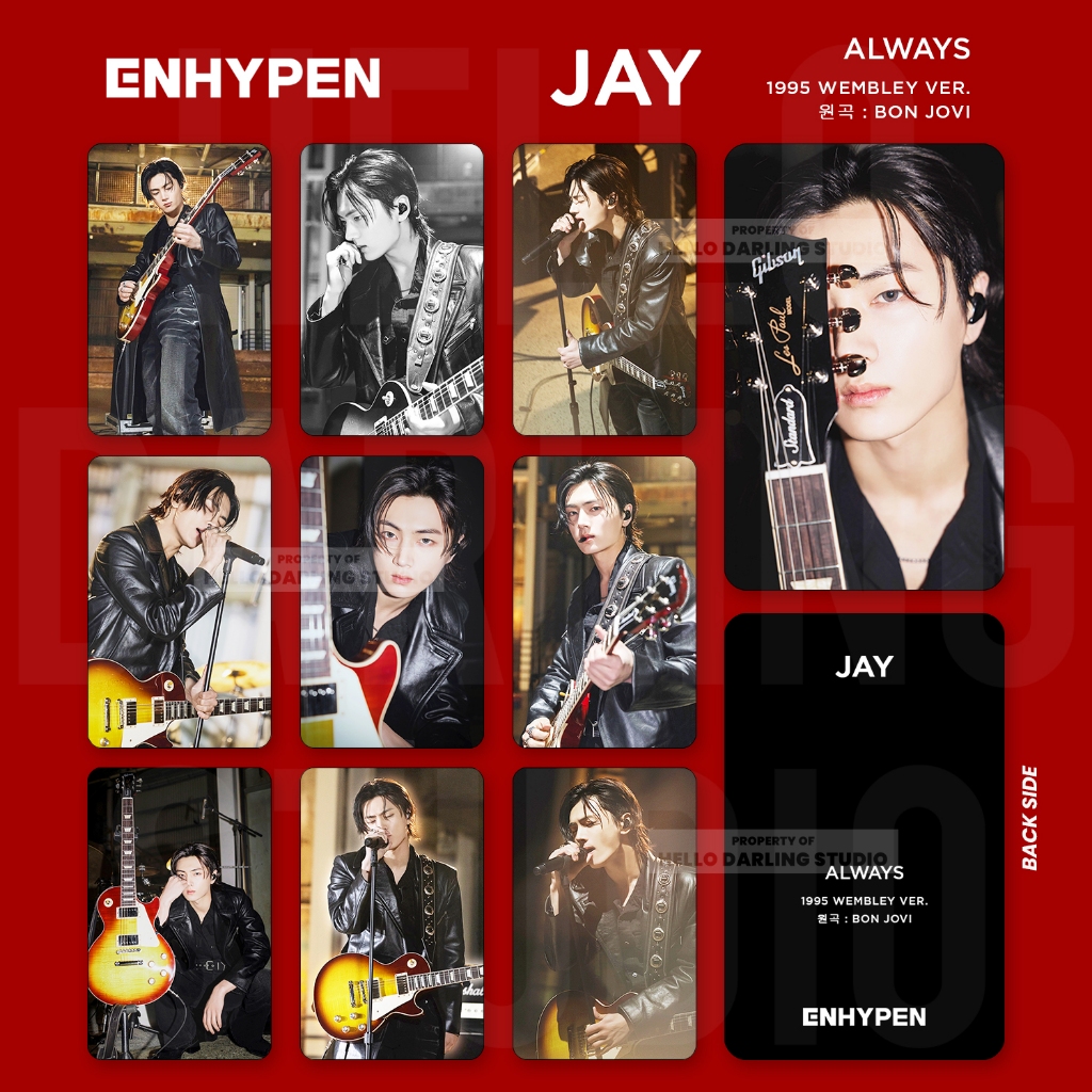 ชุดโฟโต้การ์ด Enhypen Jay Park จํานวน 10 ชิ้น ไม่เป็นทางการ พัดลมทํา.