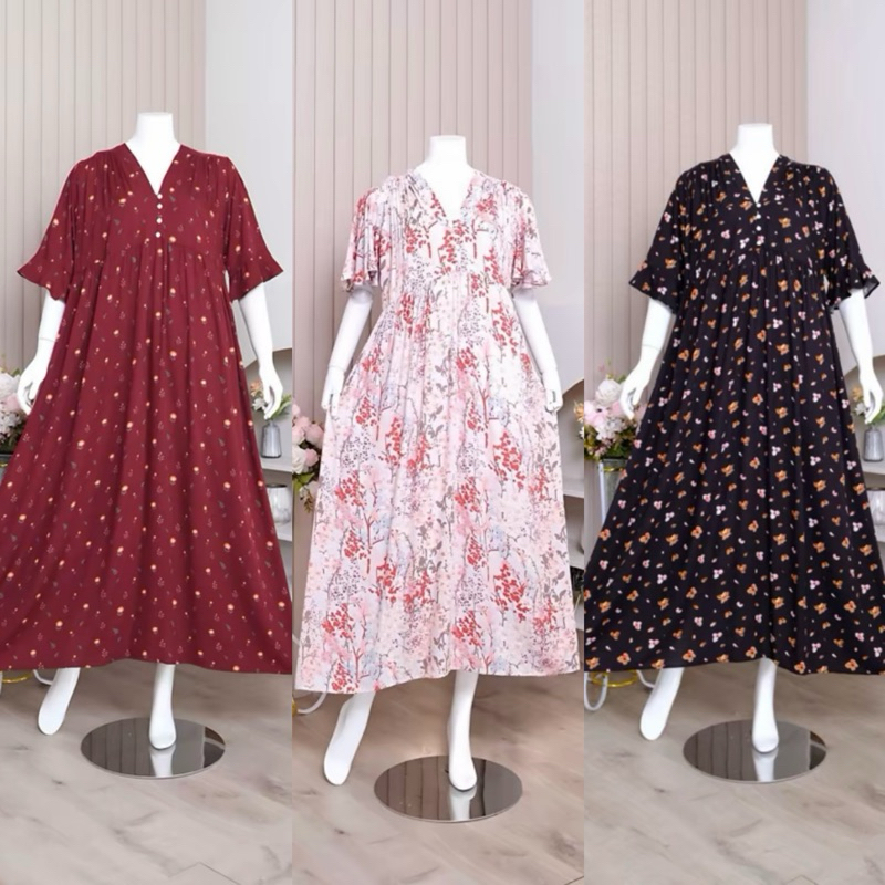 Camelia Long Dress สําหรับผู้หญิง เรยอนพรีเมี่ยมล่าสุด