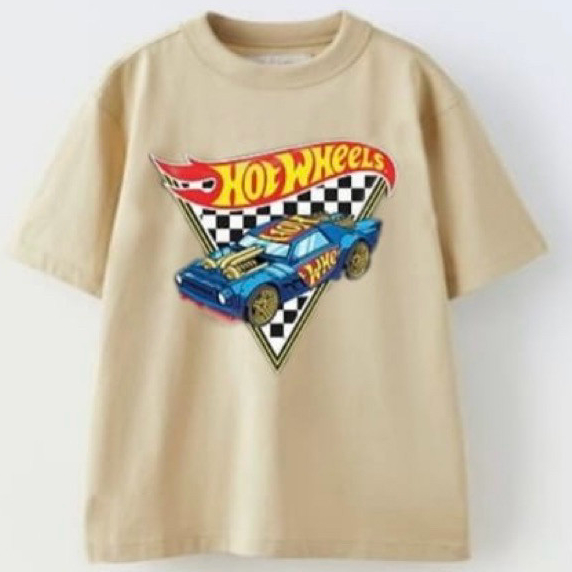 เสื้อยืด Zara HOTWHEEL สําหรับเด็กผู้ชาย / Boy Tee Tshirt สําหรับเด็กผู้ชาย 6T-14T - พื้นที่ครอบครัว