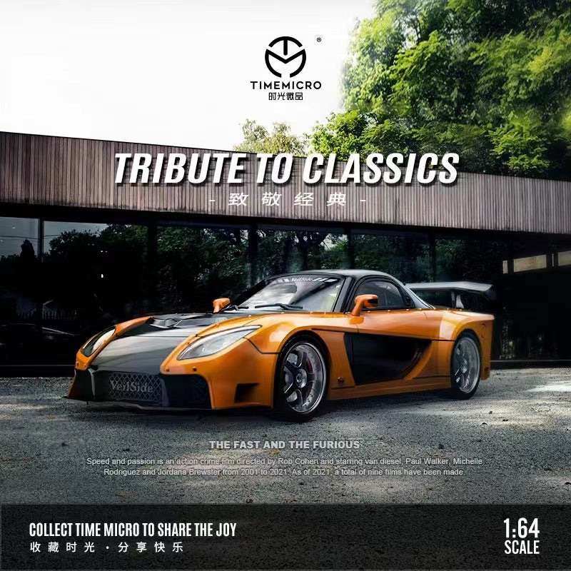 TIME MICRO RX7 Vailside han tokyo drive 1:64 ไม่ปิดผนึก
