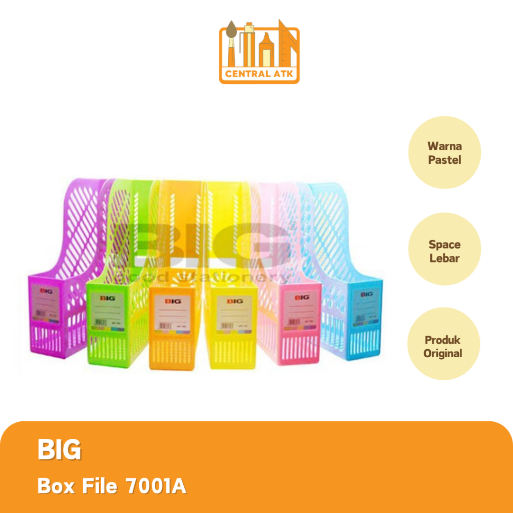 BIG 7001A PASTEL FILE BOX (1 ชิ้น)