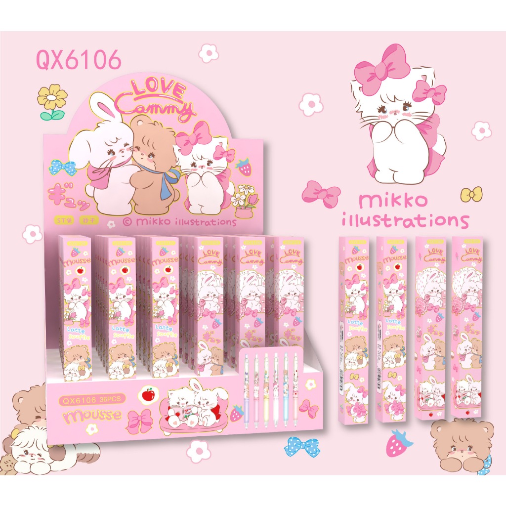 {Mekko} Cute Premium Mikko Character Gel Blind Box Pen No. QX-6106 โดย Kakabicam