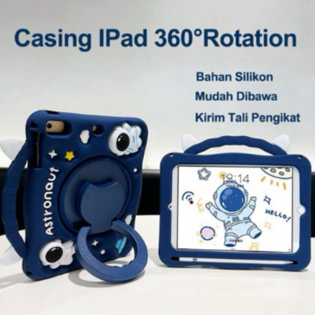 CASE MOTIF LANYARD เคสซิลิโคนสายนักบินอวกาศสําหรับ TAB S6 LITE-TAB A8/X205-TAB A9 PLUS-TAB A7 LITE-T