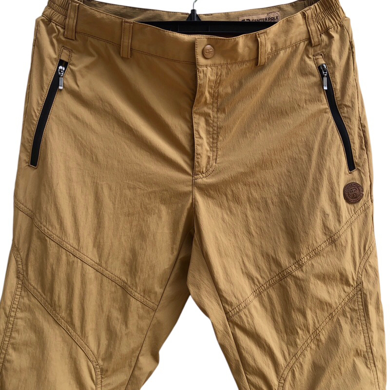 Outdoor Sport Tracking Centerpole Quickdry Pants Milk Chocolate Color Size 32 33 Mountain Trekking