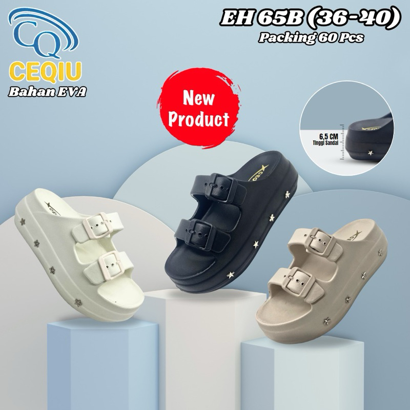 CQ EH 65 Sandals - รองเท้าแตะส้นเตารีดสําหรับผู้หญิงสําหรับผู้ใหญ่ - รองเท้าแตะผู้หญิงรุ่นล่าสุด