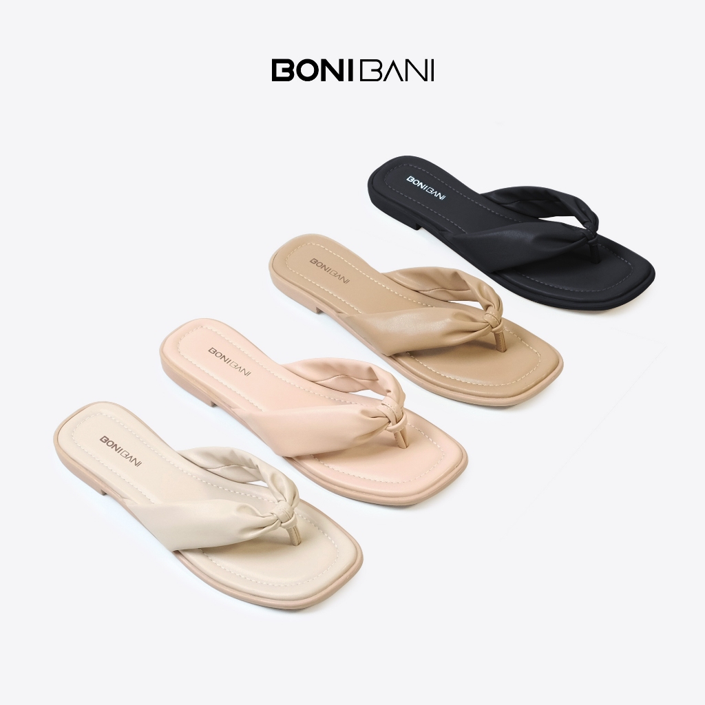 BONI BANI - EMMA รองเท้าแตะส้นแบนผู้หญิง / รองเท้าแตะผู้หญิง