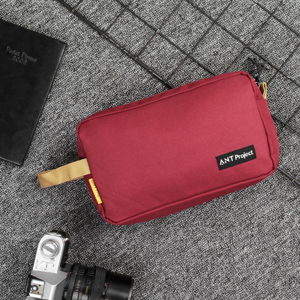 ANT PROJECT - IRISH Maron Pouch Handbag - กระเป๋าถือคลัตช์ Unisex