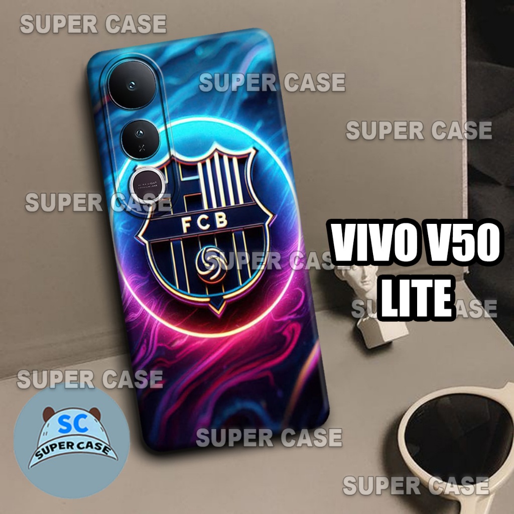 (Q26) Softcase Procamera สําหรับ HP VIVO V50 LITE ล่าสุด | ฟุตบอลคลับ MOTIF | เคส VIVO V50 LITE | เค
