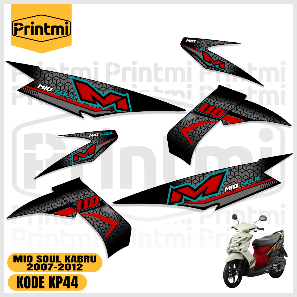 Mio Soul คาร์บูเรเตอร์รถจักรยานยนต์ Striping สติกเกอร์ 2007 2008 2009 2010 2011 2012 Cool Simple Var