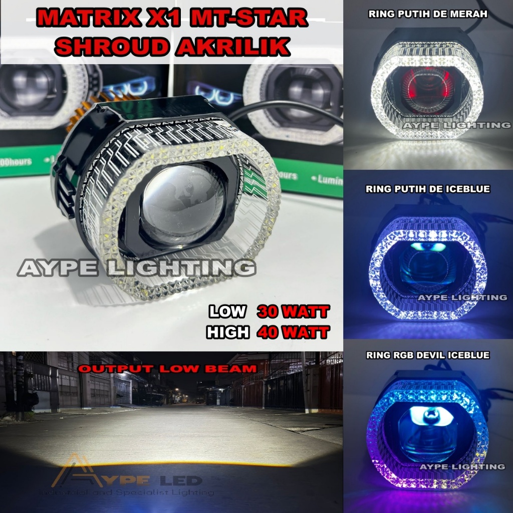 Biild Matrix X1 MP03 3 นิ้วอะคริลิค Shroud Apps 210+ โหมด Plus Demon Mini Bild X1 3 นิ้วสมบูรณ์