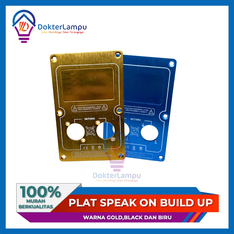 SPEAK ON BUILD UP GOLD PLATE