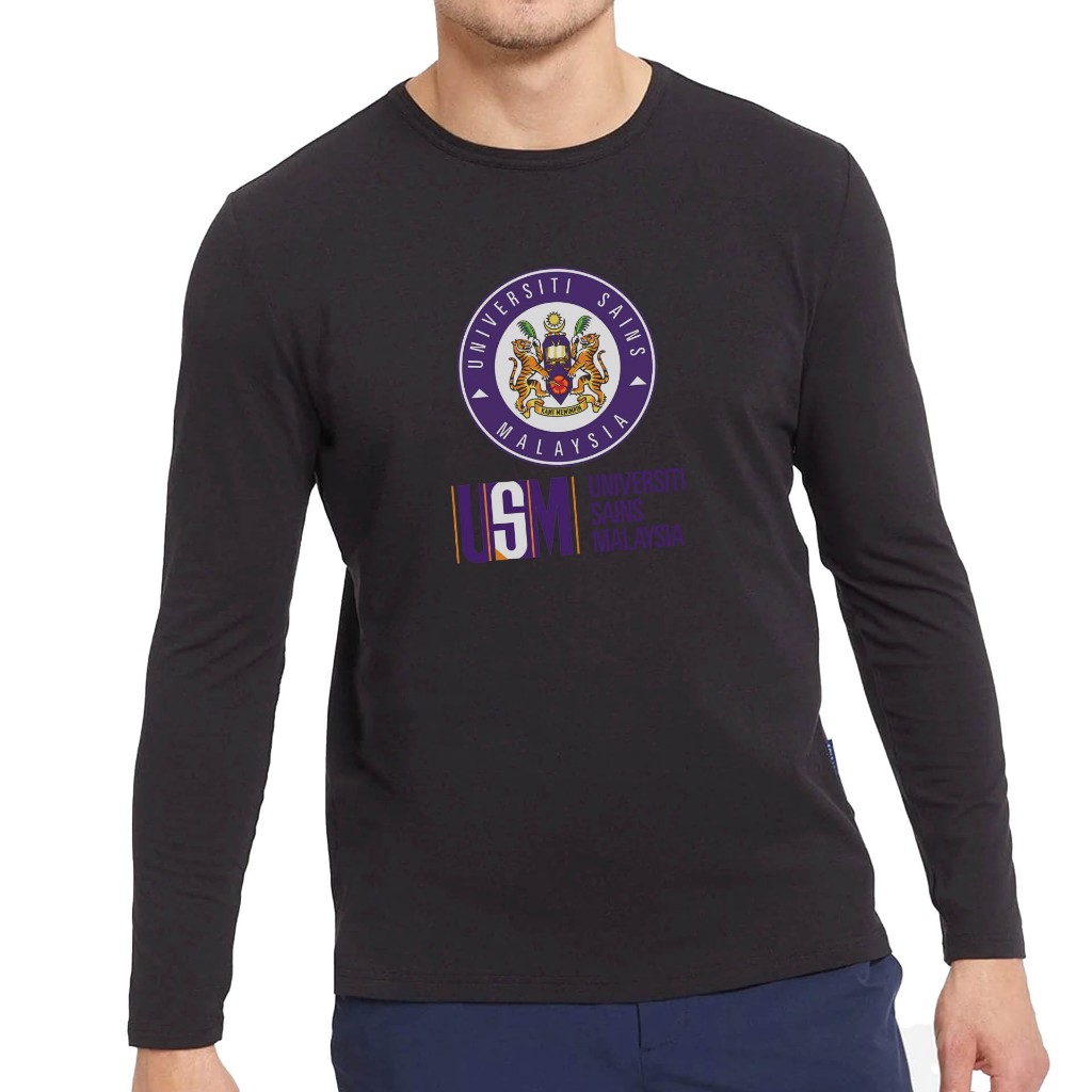USM เสื้อยืดแขนยาว University of Science Malaysia Cotton Combed Premium T-SHIRT